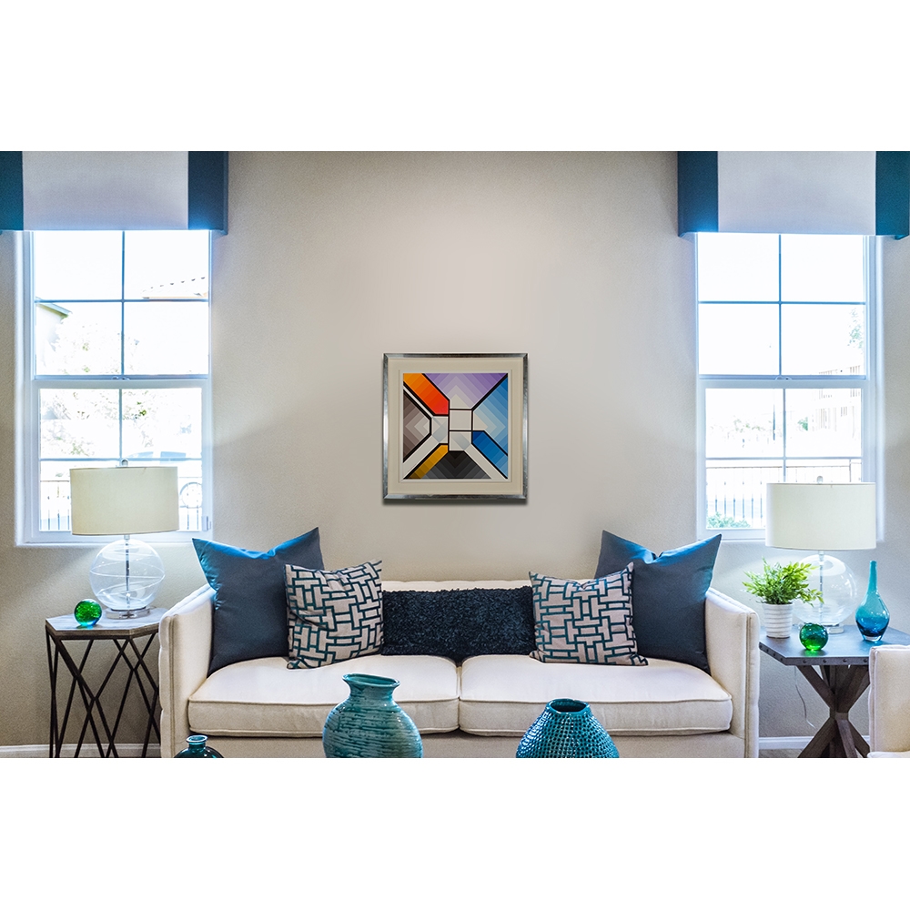 Artwork by Johnny Baldini, SQUARE COMPOSITION OF PIET MONDRIAN, Made of acrylic