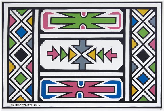 Untitled by Esther Mahlangu, 2014