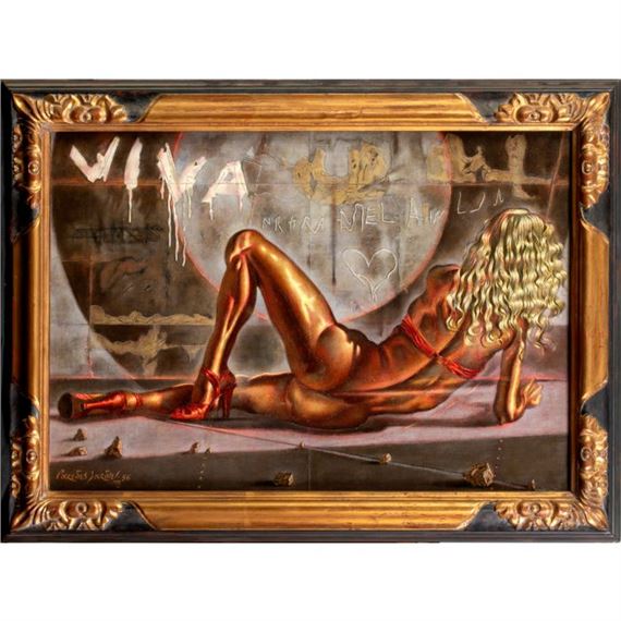 Desnudo con grafiti by José Parades Jardiel, 1986