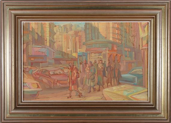 Personajes en la ciudad by Francisco Javier Sebastiá Mares, 1981