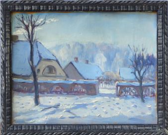 Ziemā muižas dārzā - Janis Brinkmanis