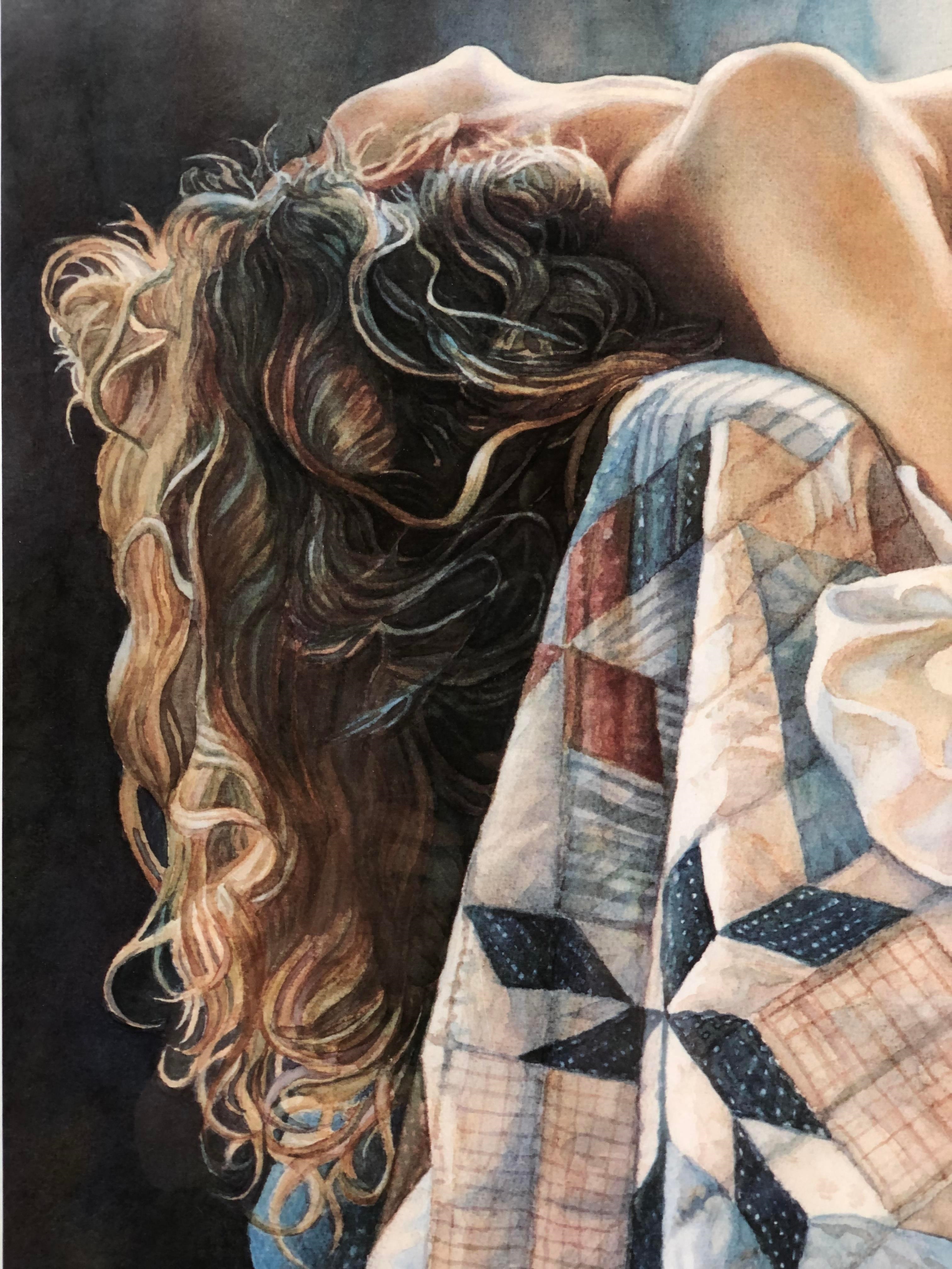Artwork by Steve Hanks, "IN HER EMOTION", Made of watercolors