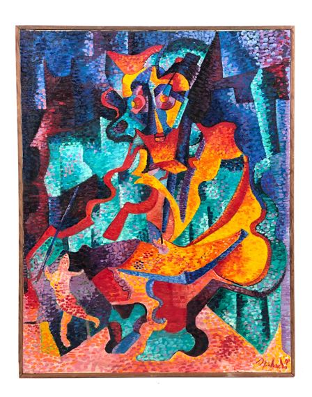 "ABSTRACT FEMALE" by Michael Allen Shaw, 1990