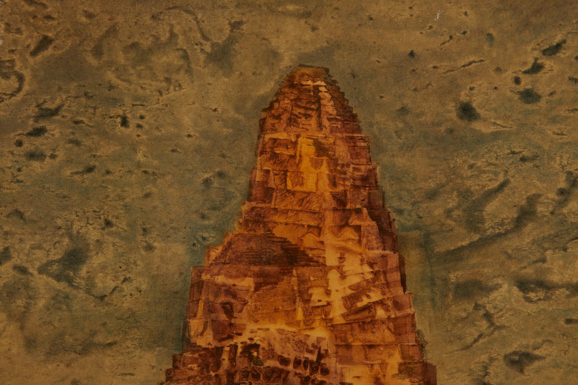 Artwork by Mirko Basaldella, Rock formation, Made of oil on canvas