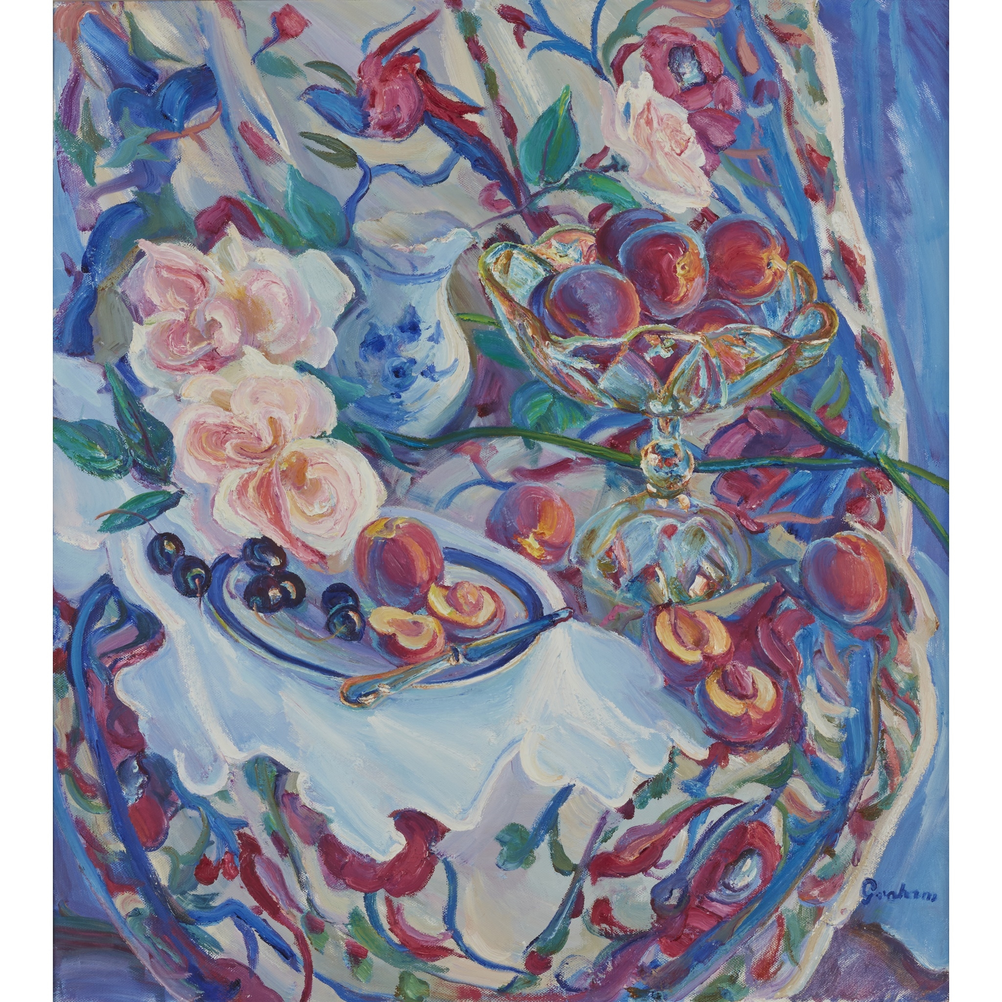 Artwork by Josephine Graham, SUMMER PLEASURES, Made of Oil on canvas