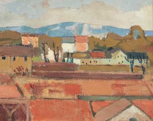 Paysage du Salève by Gustave Buchet, 1916