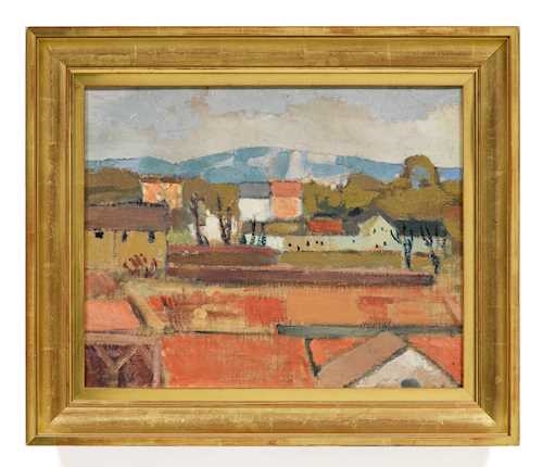 Artwork by Gustave Buchet, Paysage du Salève, Made of Oil on canvas