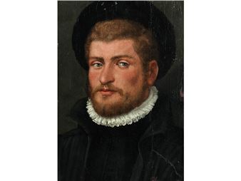 PORTRAIT EINES JUNGEN MANNES MIT HALSKRAUSE UND BARETT - Luigi Benfatto