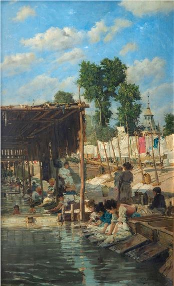Lavanderas by Casimiro Sainz y Sainz