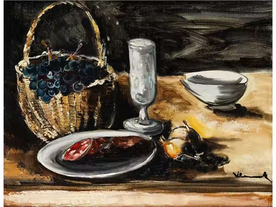 NATURE MORTE AUX RAISINS