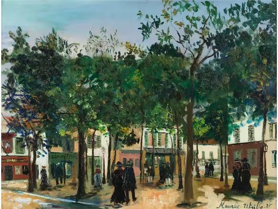 Maurice Utrillo | LA PLACE DU TERTRE À MONTMARTRE (1920 - 1922) | MutualArt
