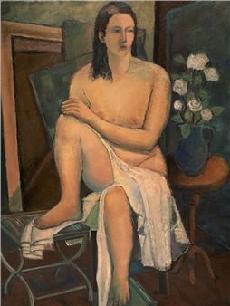 Five still lifes; Two female nudes - Henri Valachman