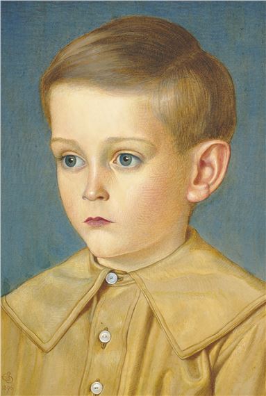 Portrait of the artist's nephew, Edward Stafford Allen by Joseph Edward Southall, 1896