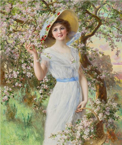 Cherry blossom by Émile Vernon, 1916