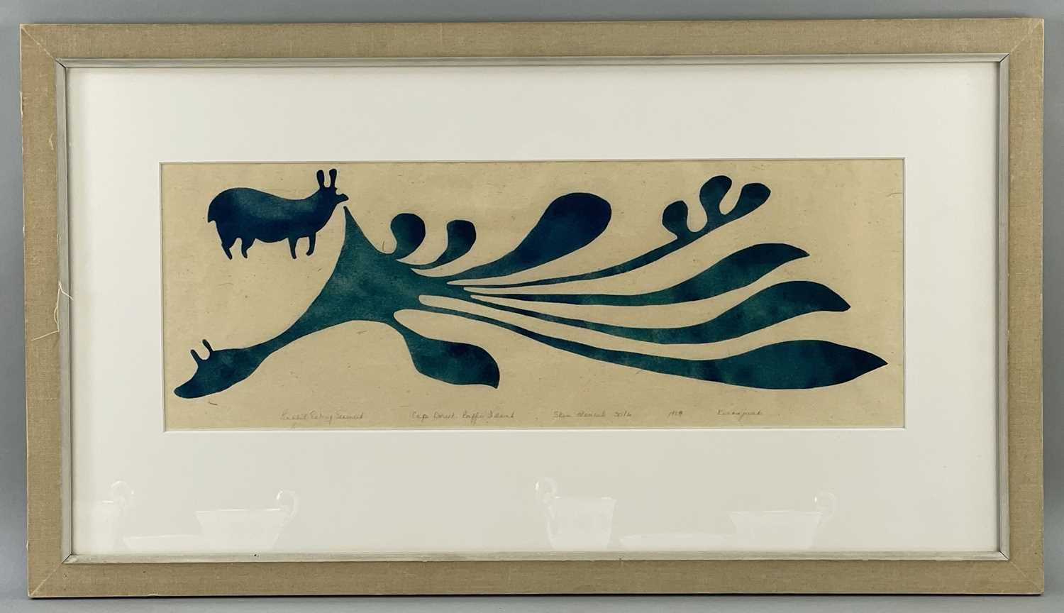 Kenojuak Ashevak Rabbit Eating Seaweed (1959) MutualArt