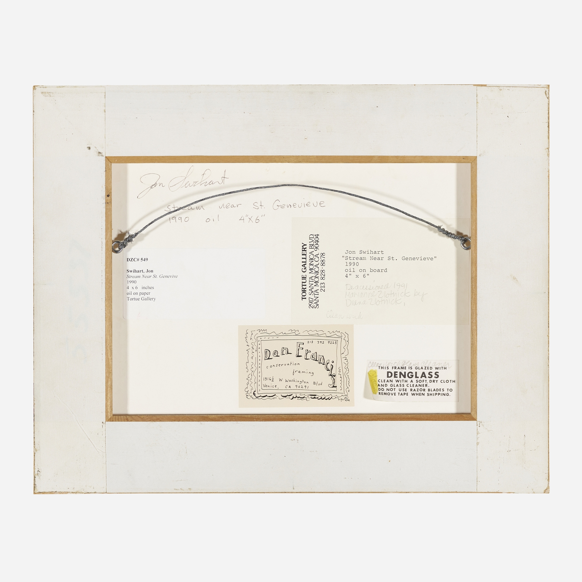 Artwork by Jon Swihart, Stream Near St. Genevieve, Made of oil on paper