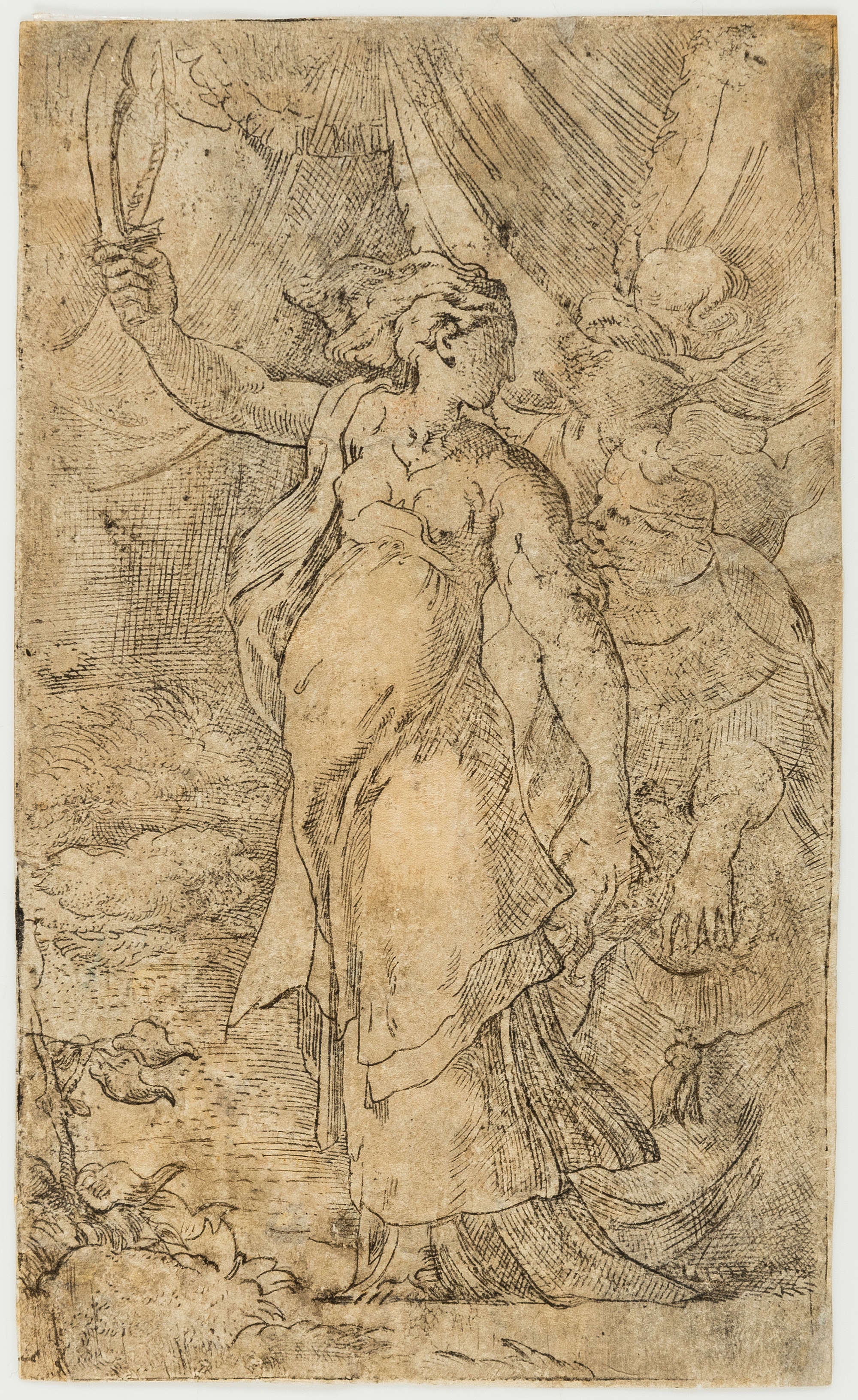 Artwork by Parmigianino, Judith, Made of Etching