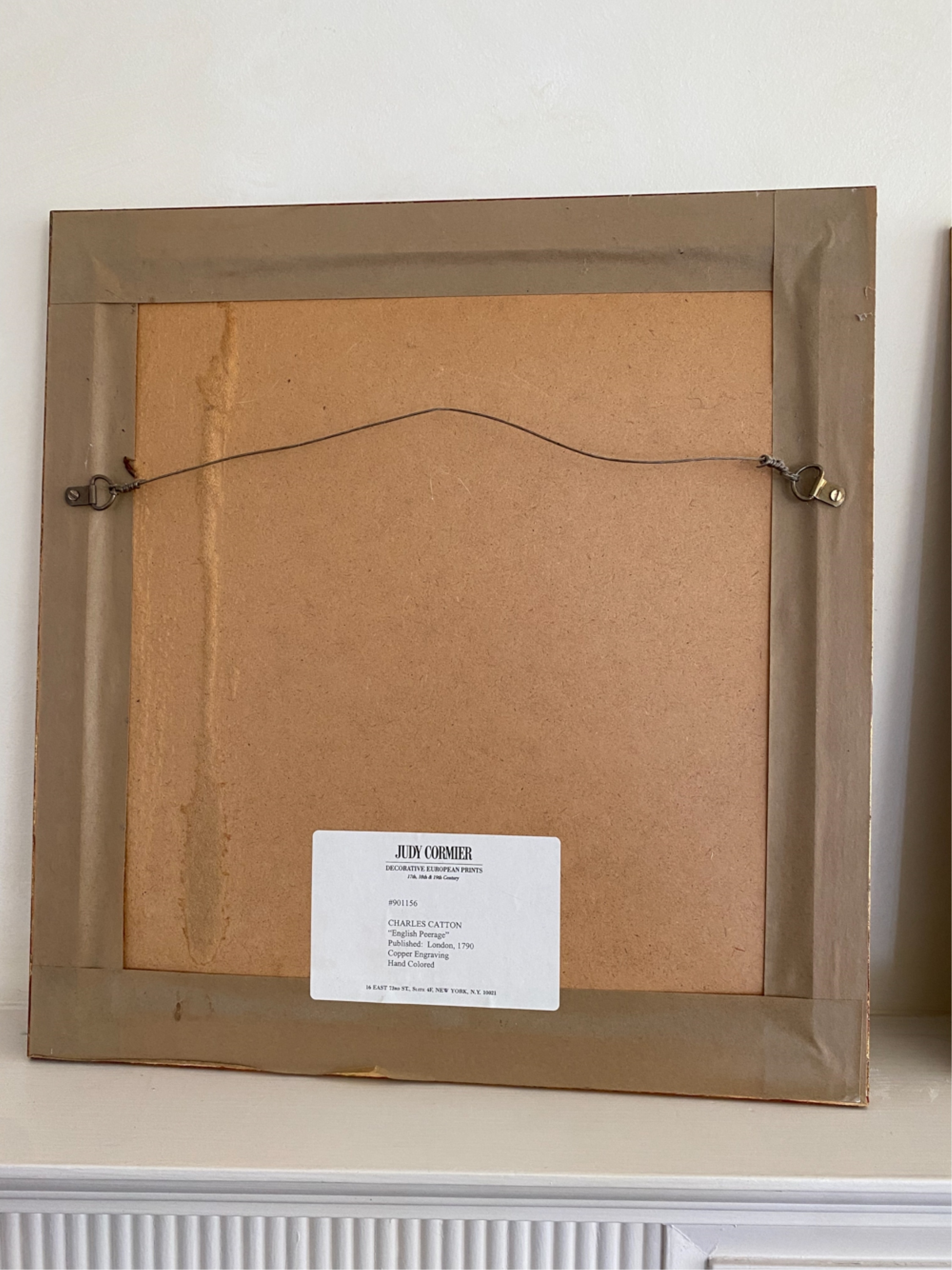 Artwork by Charles Catton the Elder, English Peerage, Made of HAND-COLORED COPPER ENGRAVINGS