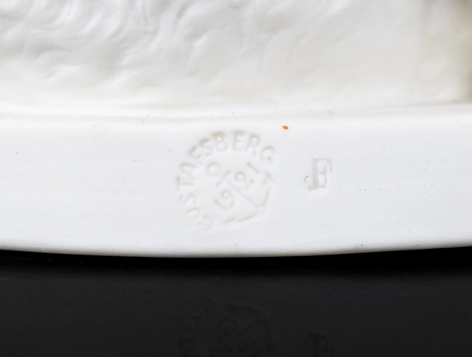 Artwork by Adele Rudenschiöld, Boy with Dog, Made of Parian