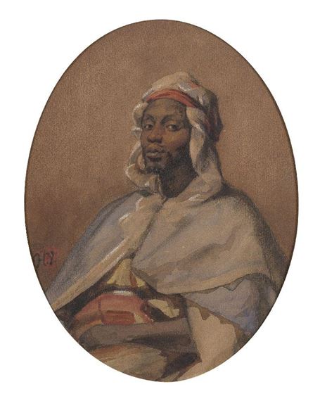 Portrait of an Arab man by Horace Vernet