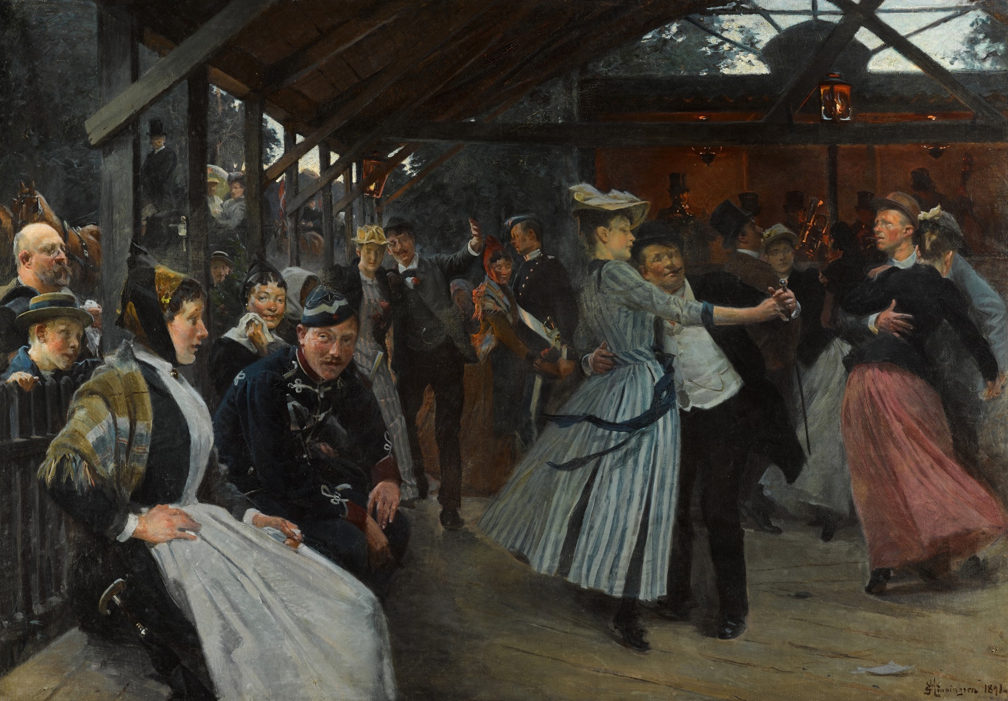 Erik Ludvig Henningsen | The Dance Pavilion (1891) | MutualArt