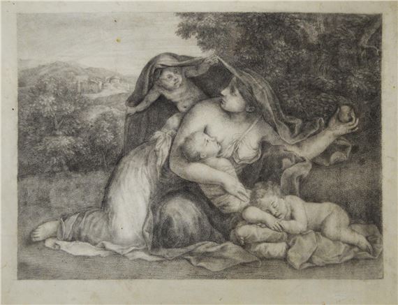 SCENA MITOLOGICA by Bolognese School, 17th Century