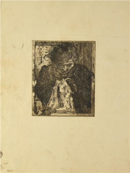 MADRE CHE CUCE by Umberto Boccioni, 1909-1910