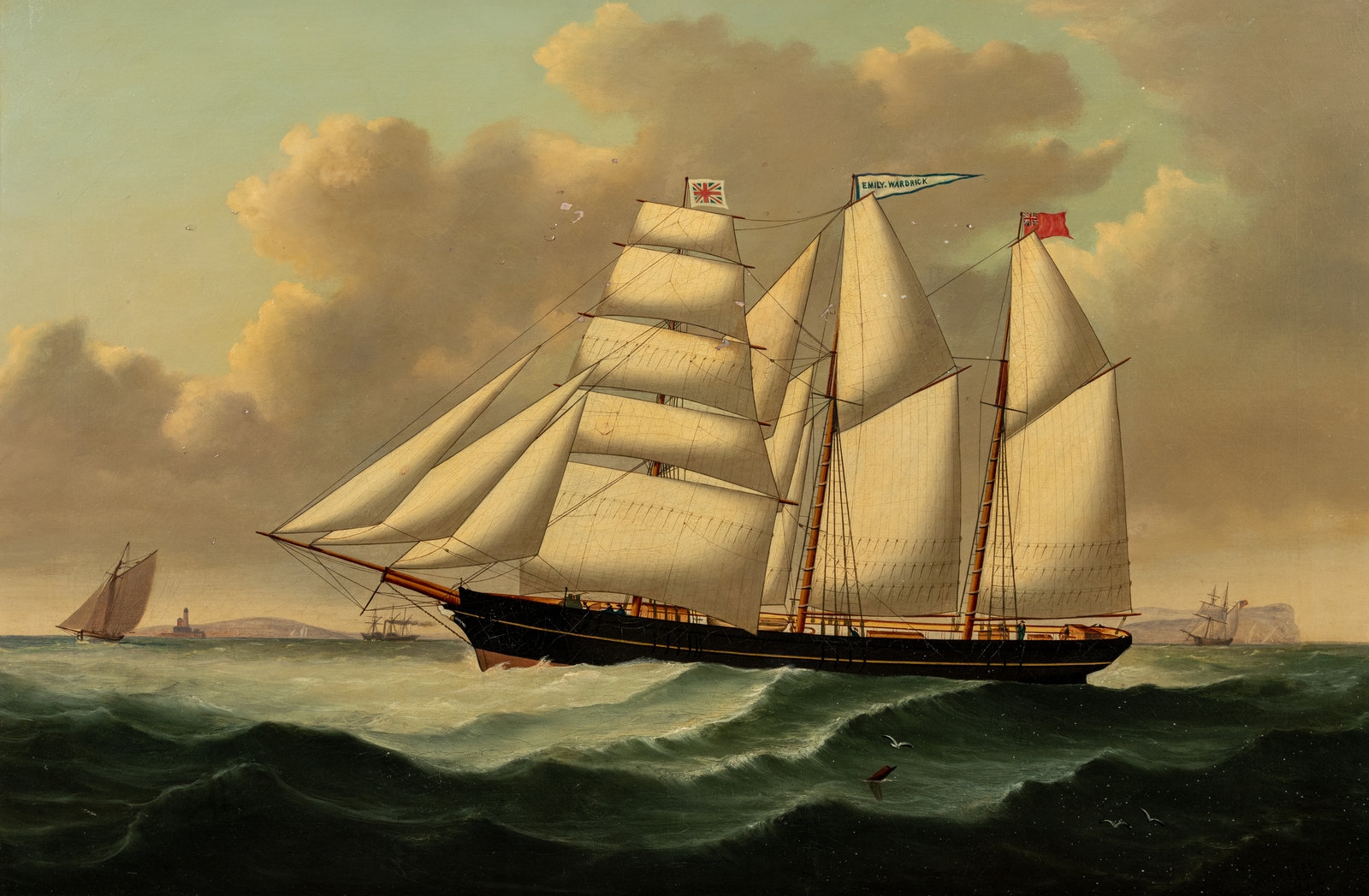 Artwork by J. Rawcliffe, Barquetine Emily Warbrick, Made of oil on canvas