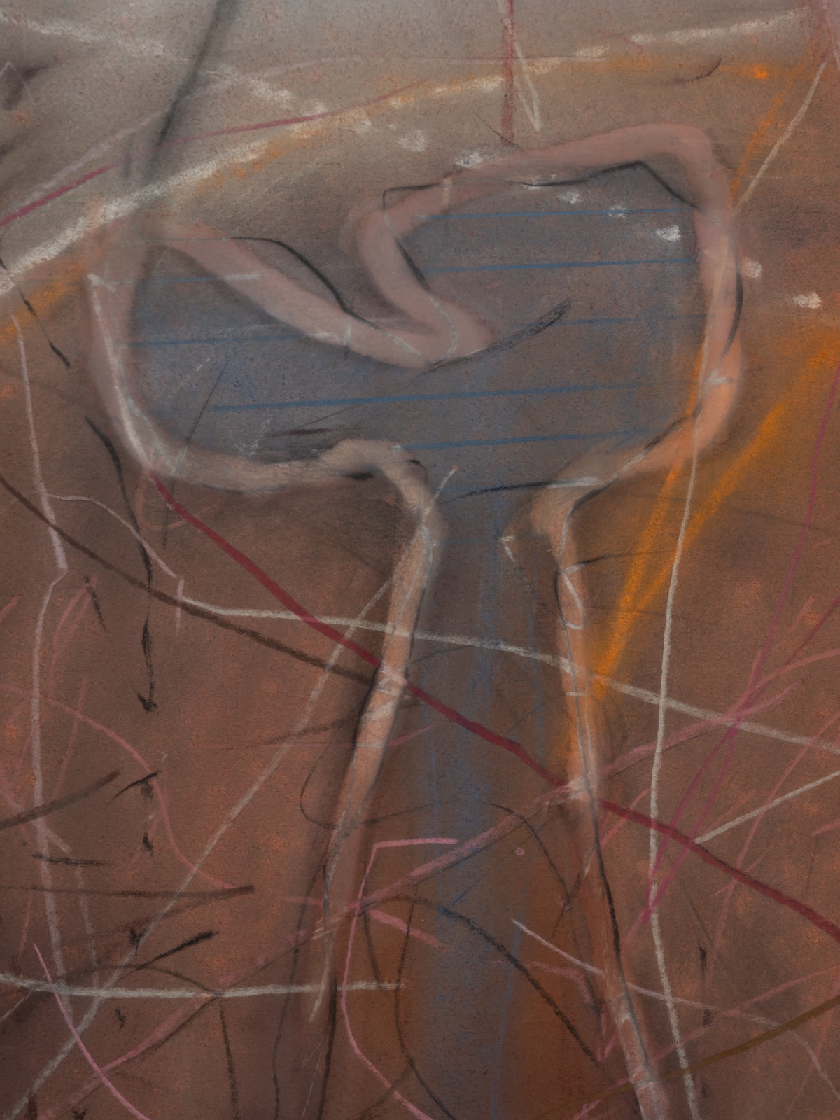 Artwork by Robert Tomlinson, Ángel del Fuego #10, Made of pastel