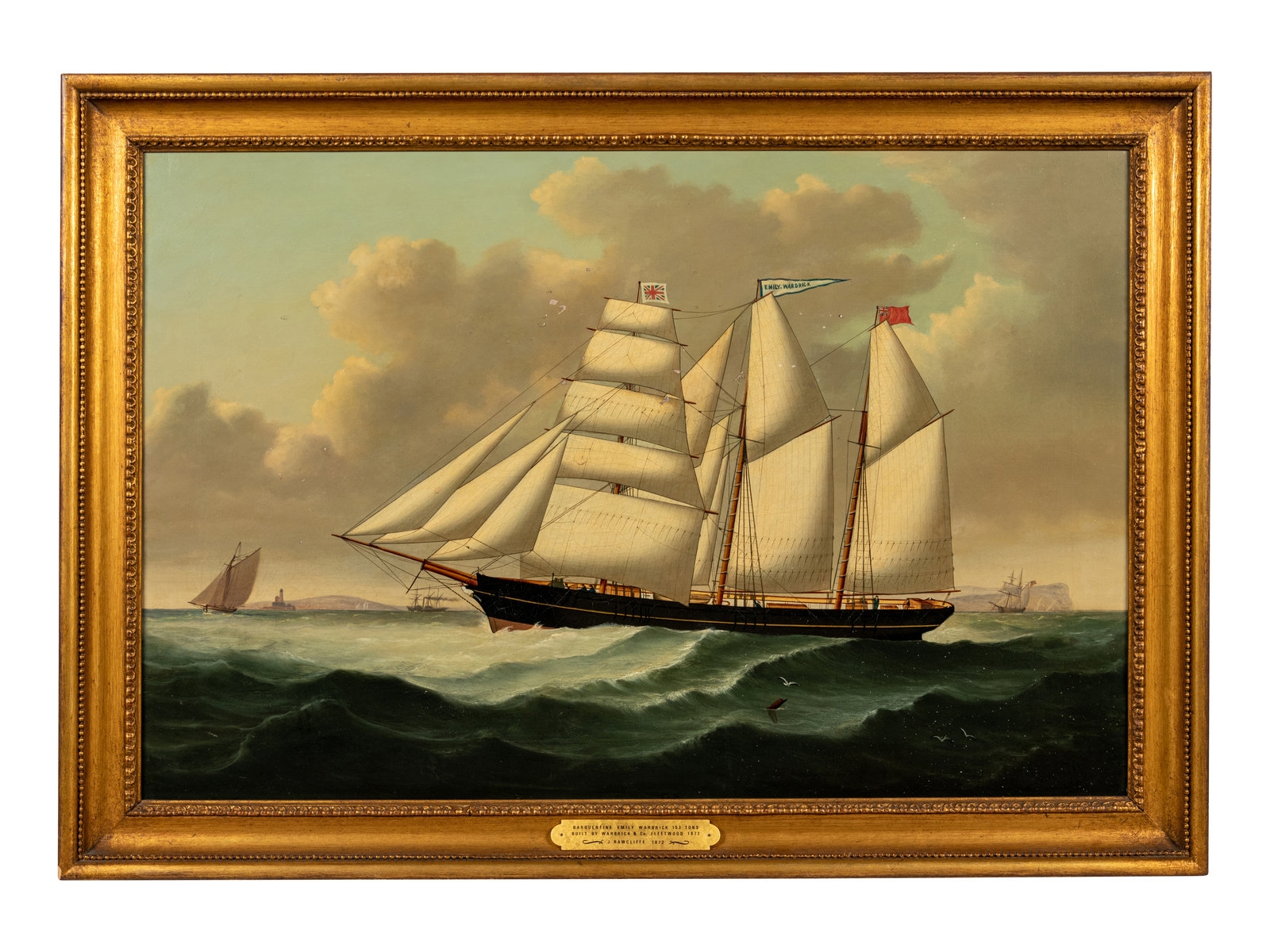 Artwork by J. Rawcliffe, Barquetine Emily Warbrick, Made of oil on canvas