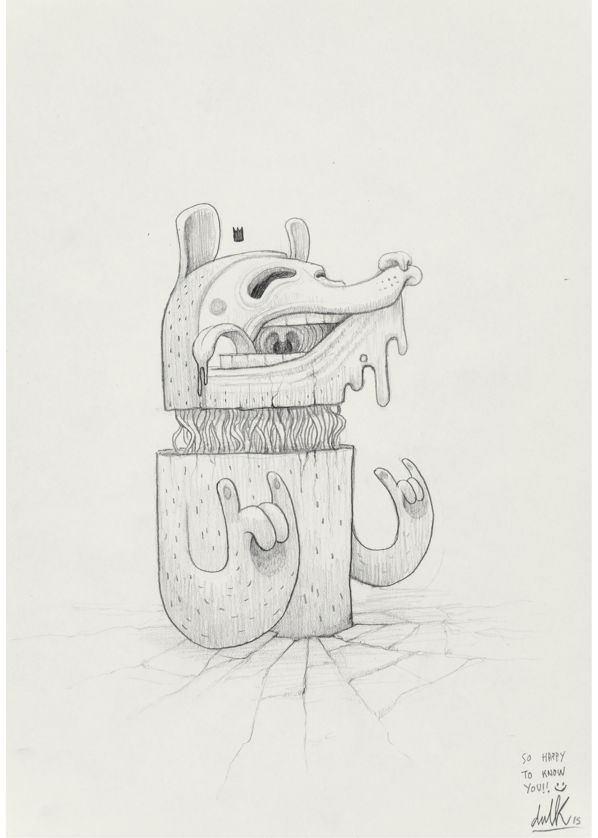 Artwork by Dulk, Untitled, Made of Pencil on paper