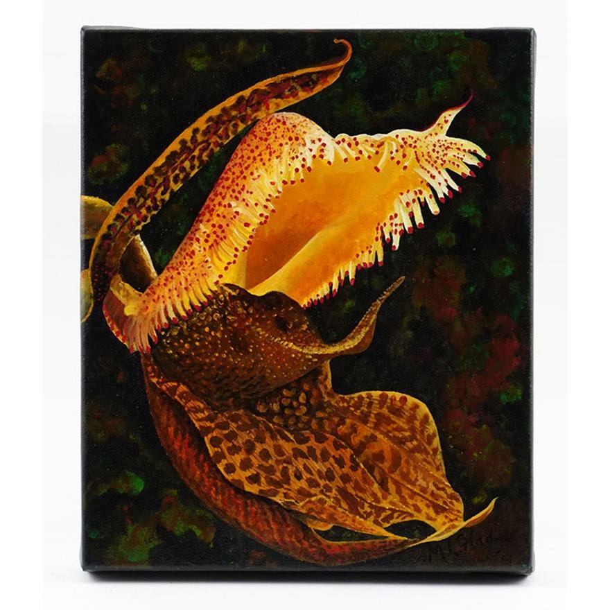 Artwork by Micheline Lamarre-Hadjis, Éléphant, Made of Watercolour and acrylic on canvas