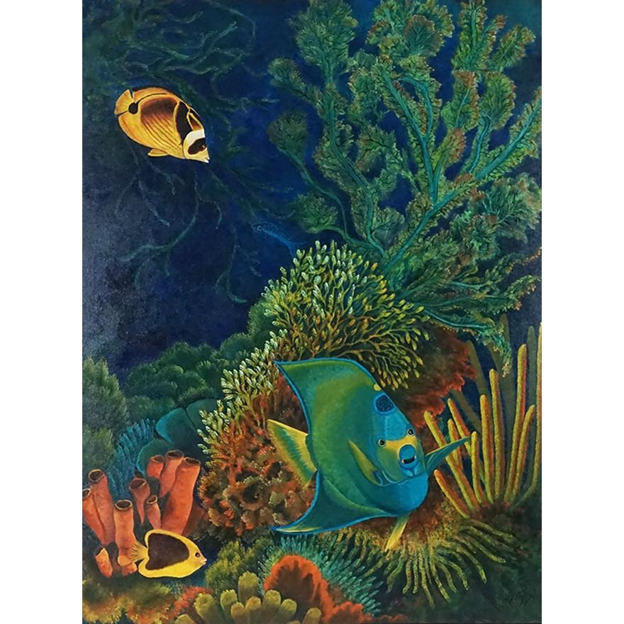 Artwork by Micheline Lamarre-Hadjis, Mamamia, Made of Acrylic on canvas