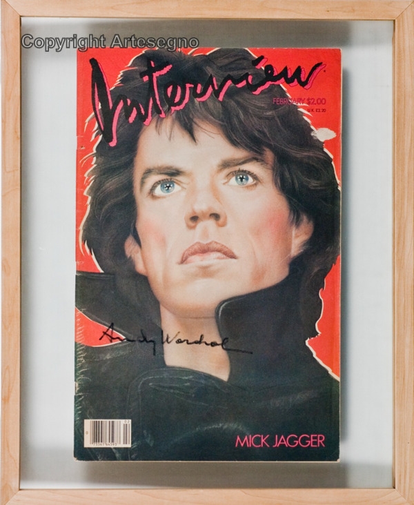 Interview, Mick Jagger by Andy Warhol, 1984