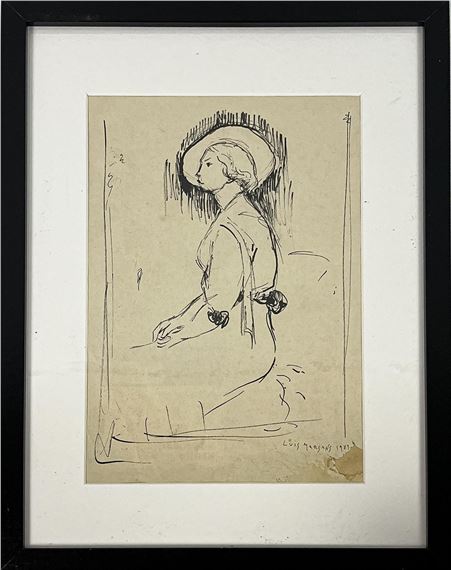 Joven sentada by Lluís Marsans, 1983