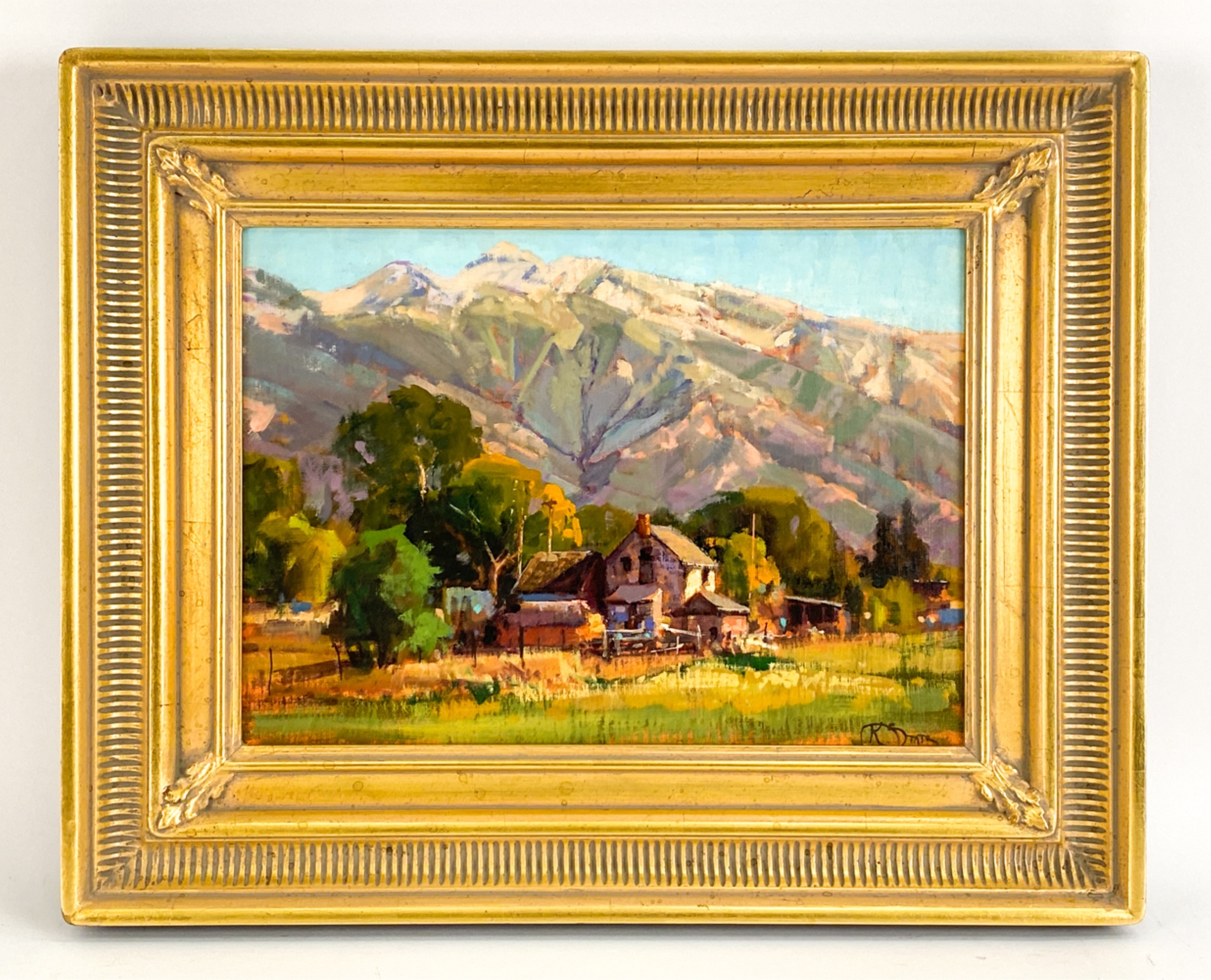 Artwork by Kathryn Stats, Wasatch Farm, Made of Oil on canvas