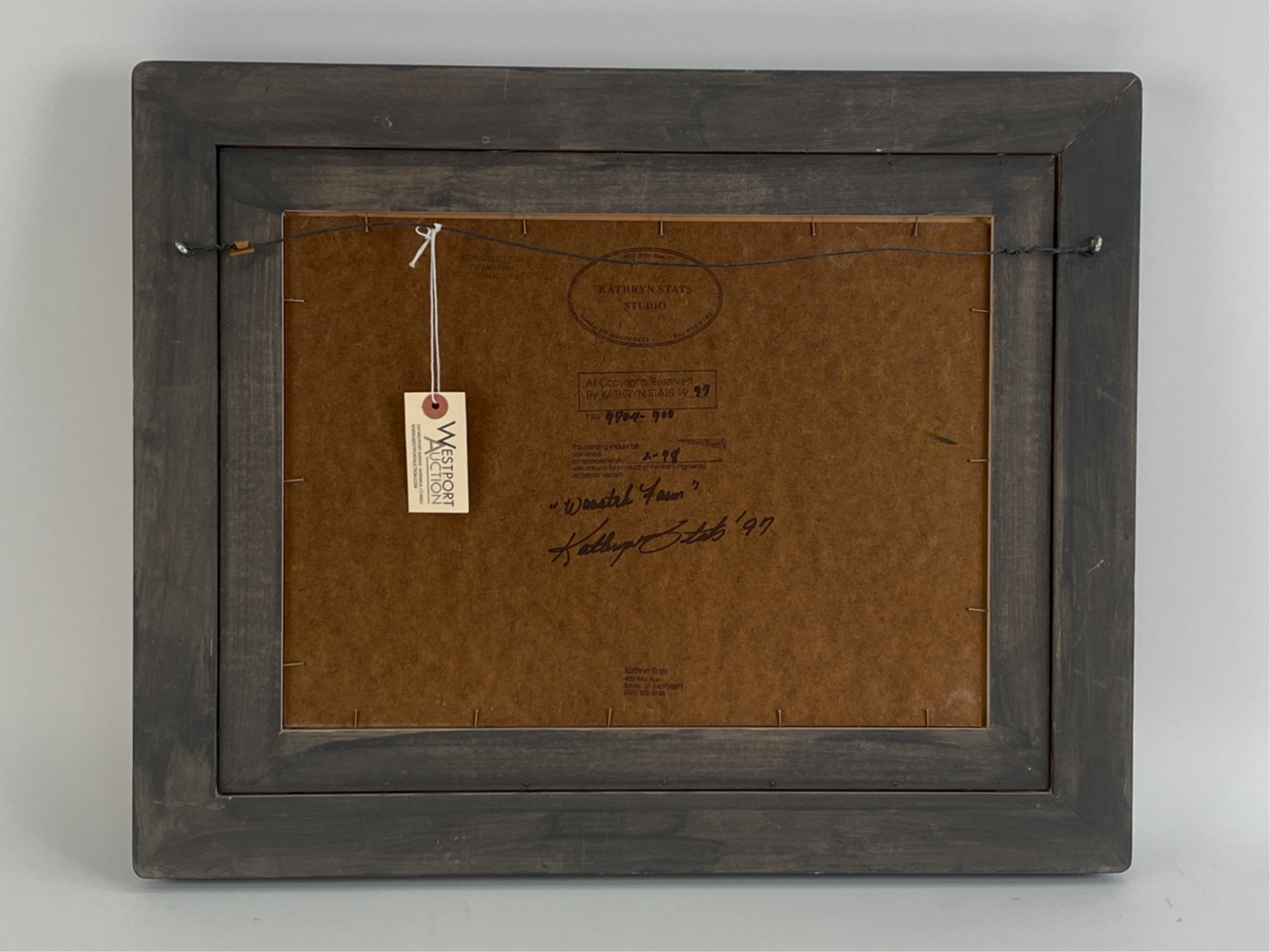 Artwork by Kathryn Stats, Wasatch Farm, Made of Oil on canvas