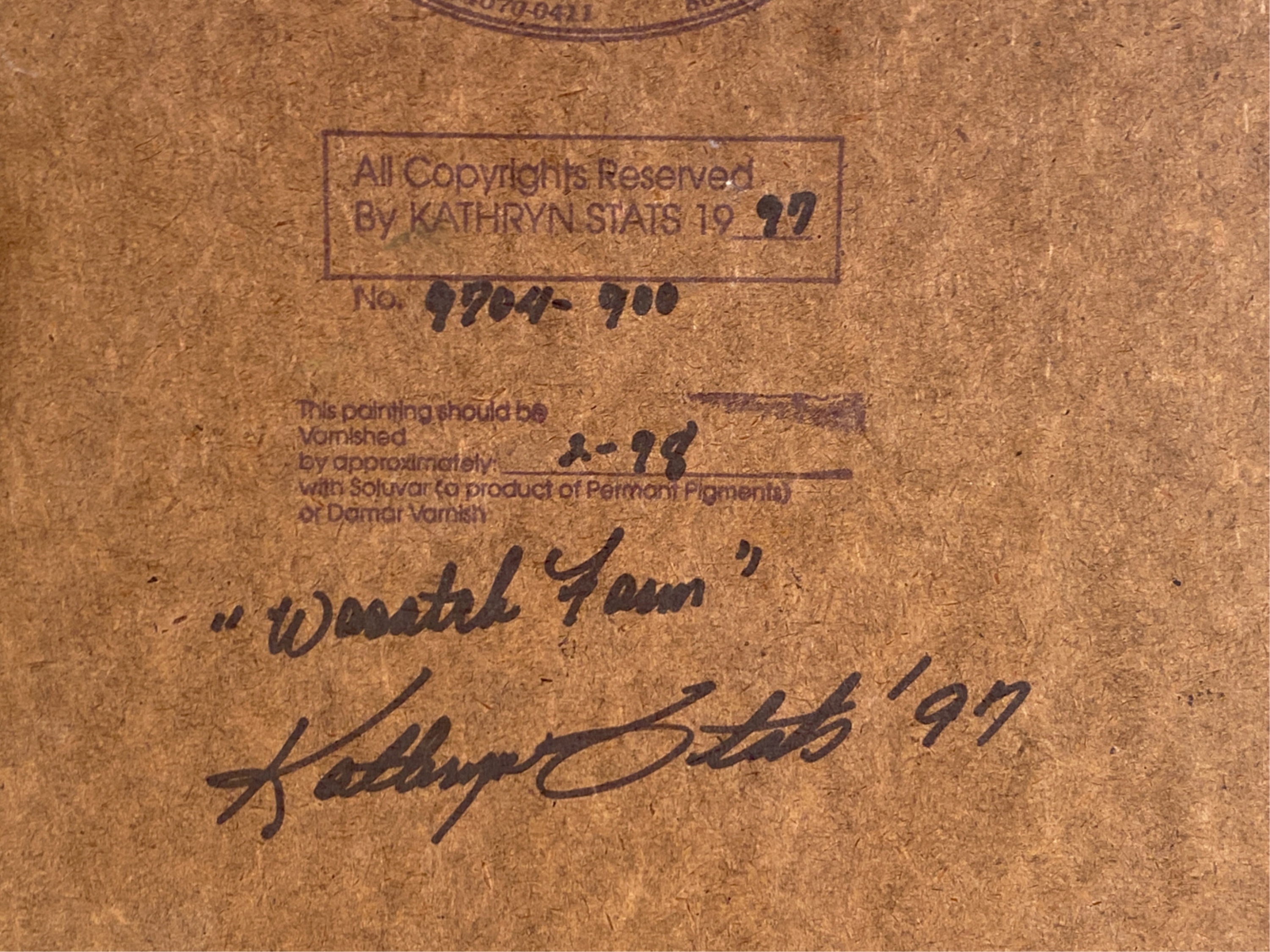 Artwork by Kathryn Stats, Wasatch Farm, Made of Oil on canvas