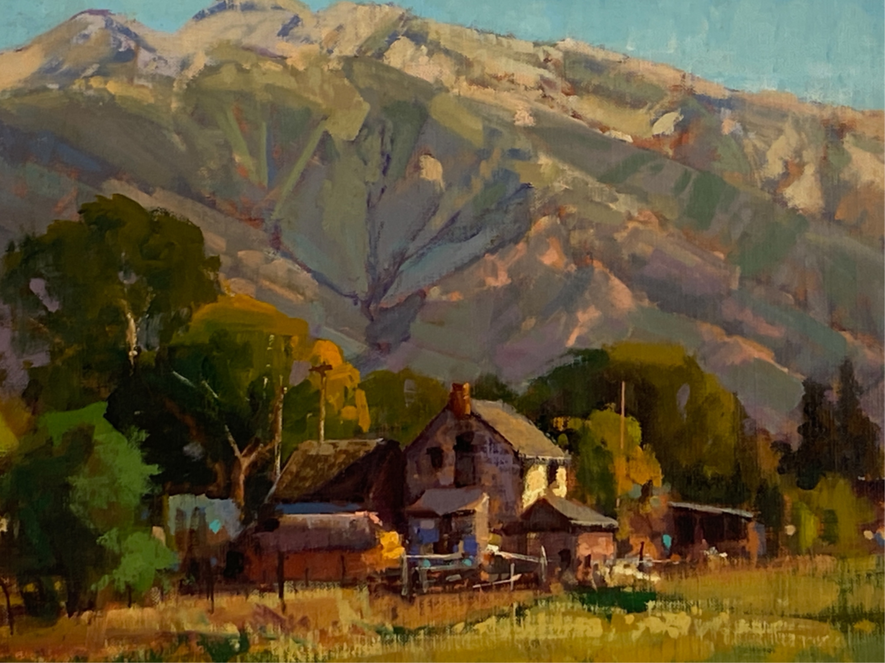 Artwork by Kathryn Stats, Wasatch Farm, Made of Oil on canvas