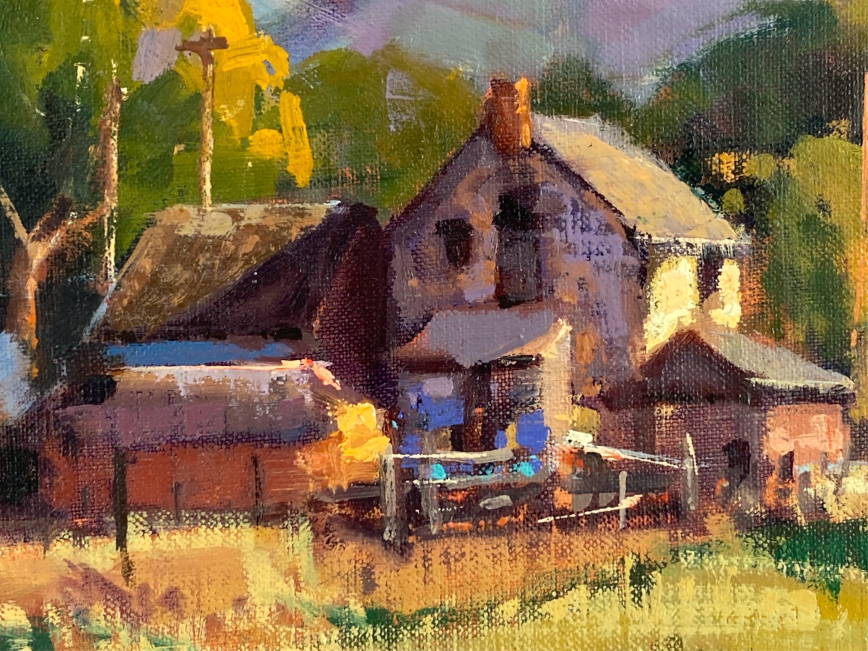 Artwork by Kathryn Stats, Wasatch Farm, Made of Oil on canvas