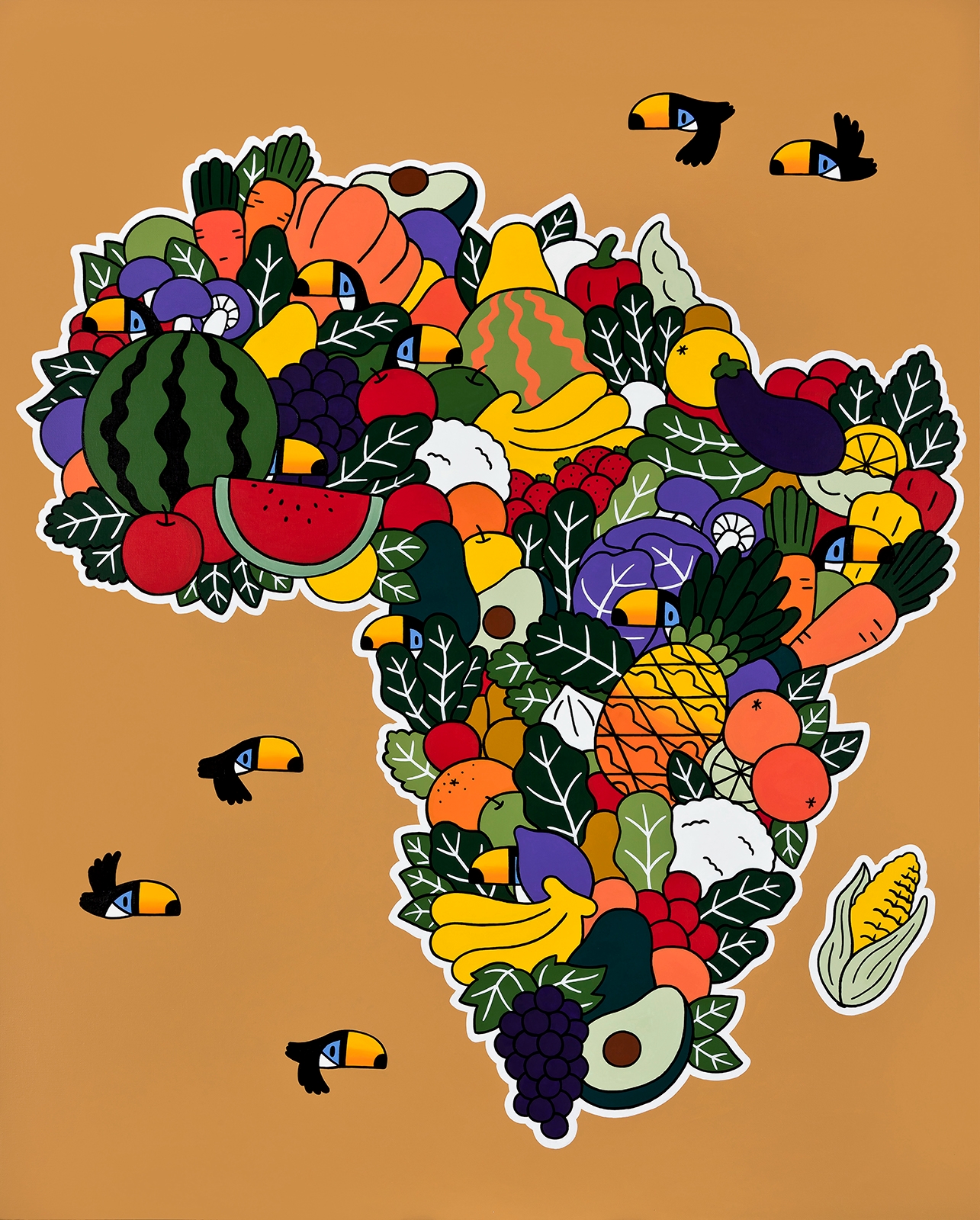 Africa badgeable map by Hyunjinery, 2021