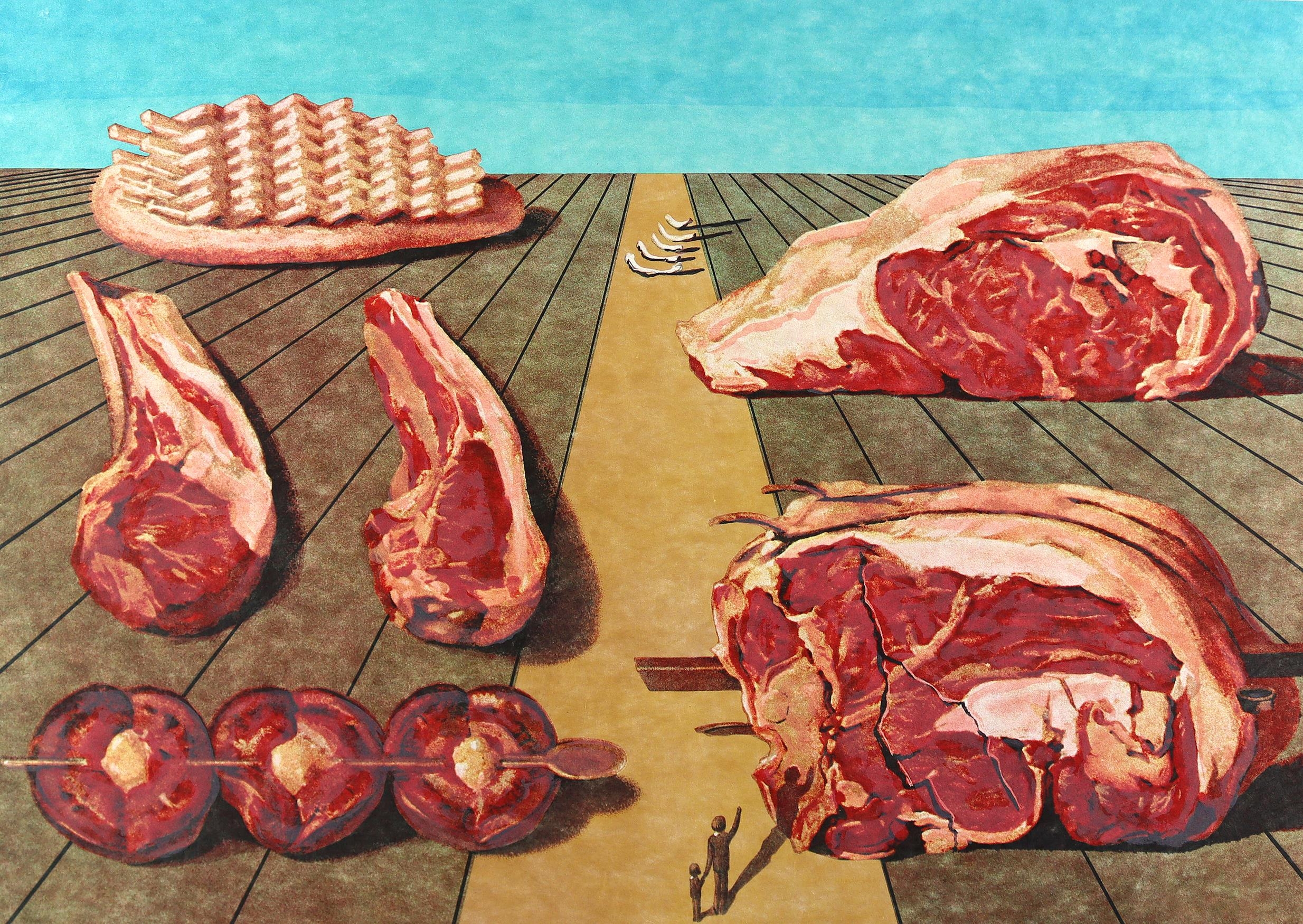Les Diners de Gala: Les Entre-plats sodomisés by Salvador Dalí, 1971