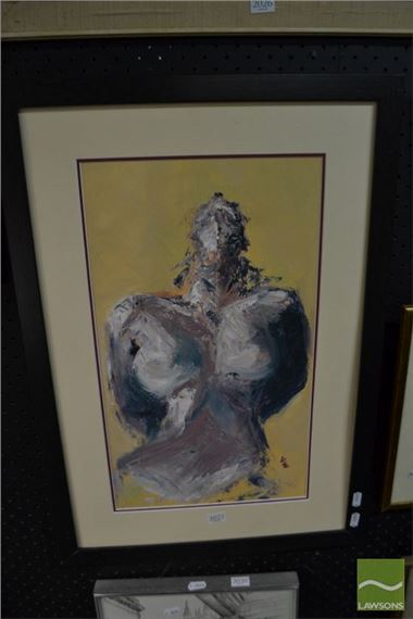 Vicki Wright (XX) " Abandon", oil on canvas board, 47 x 28cm, signed lower right by Vicky Wright