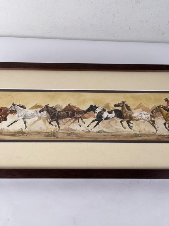 Artwork by Anne Aller Overstreet, Cowboy, Made of Watercolor Painting