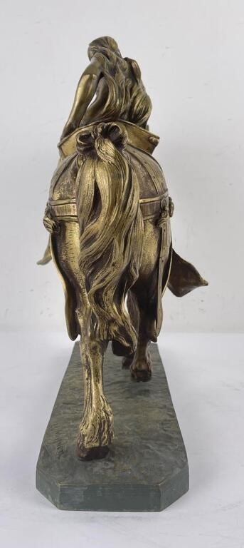 Artwork by Léon Mignon, Lady Godiva, Made of Bronze