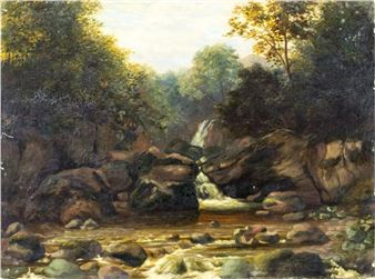 Waterfall Landscape - T. Wren