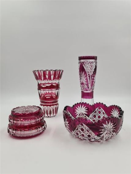 Vase; Cup; Candy box; Art deco vase