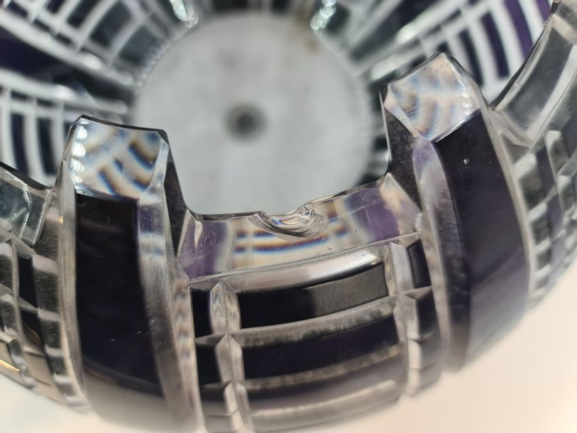 Artwork by Val Saint Lambert, Vase, Made of Cut crystal