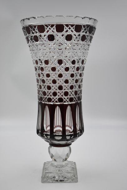 Artwork by Val Saint Lambert, Vase, Made of Cut crystal