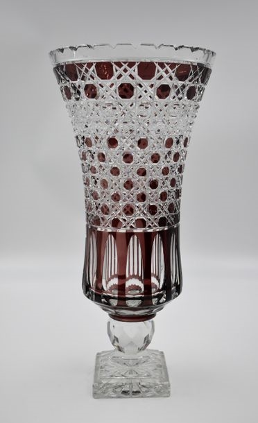 Artwork by Val Saint Lambert, Vase, Made of Cut crystal